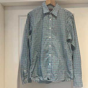Untuckit Checked Wrinkle-Free Performance Shirt, Size M EUC